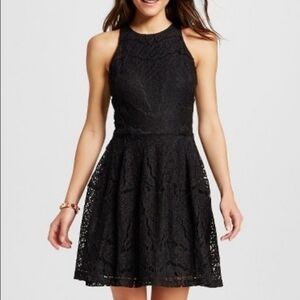 Mosimo Supply Co black lace skater dress